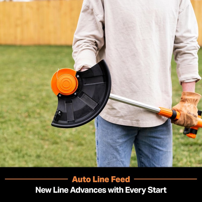 LawnMaster CLGT2410S 24V 10" Cordless String Trimmer Weed Eater 2.0AH Battery & Charger Included - Image 4